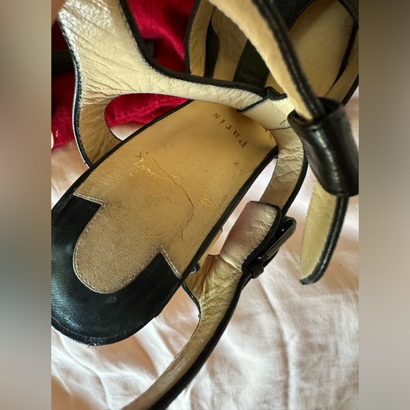 Christian Louboutin T-strap Ankle Strap Pumps - Picture 3 of 7